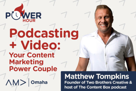 Power hour podcasting and video, your content marketing power couple. with matthew tompkins, the founder of two brothers creative and host of the content box podcast